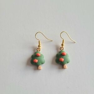 Apple Tree Clay Earrings